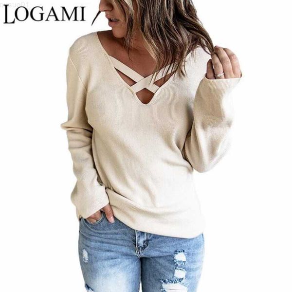 women's sweaters logami women's cross straps v neck sweater long sleeve pullover women fall 2021 casual knitwear l230718, White;black
women's sweaters logami women's cross straps v neck sweater long sleeve pullover women fall 2021 casual knitwear l230718, White;black