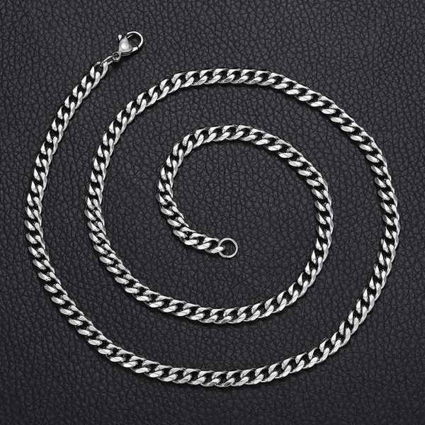 classic style 5mm wide stainless steel single button six sided ground necklace titanium steel hip-hop men's jewelry, Silver
classic style 5mm wide stainless steel single button six sided ground necklace titanium steel hip-hop men's jewelry, Silver
