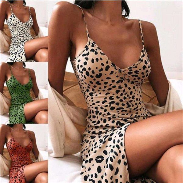 spring and summer leopard print printed v neck strap dress womens clothing, Black;gray
spring and summer leopard print printed v neck strap dress womens clothing, Black;gray
