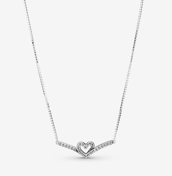 designer jewelry 925 silver necklace heart pendant fit p sparkling wishbone heart collier love necklaces european style charms bead murano12
designer jewelry 925 silver necklace heart pendant fit p sparkling wishbone heart collier love necklaces european style charms bead murano12