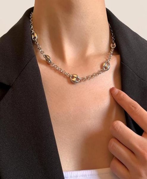 chokers shixin simple chain choker necklace for women designer ochain stitching pig nose neck fashion jewelry 2021 gifts3485091, Golden;silver
chokers shixin simple chain choker necklace for women designer ochain stitching pig nose neck fashion jewelry 2021 gifts3485091, Golden;silver