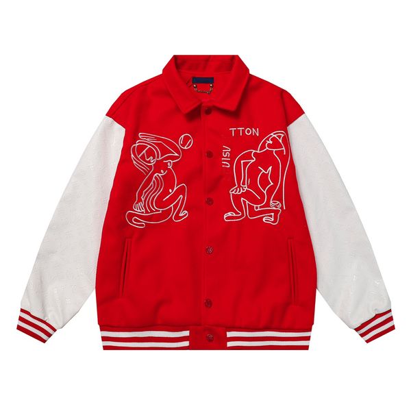 leather sleeves baseball jackets coat uniform luxury jacket single breasted women men varsity coats men's, Black;brown
leather sleeves baseball jackets coat uniform luxury jacket single breasted women men varsity coats men's, Black;brown