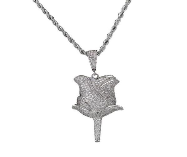 new rose flower petals necklace pendant with rope chain iced out cubic zircon bling men hip hop jewelry2281208, Silver
new rose flower petals necklace pendant with rope chain iced out cubic zircon bling men hip hop jewelry2281208, Silver