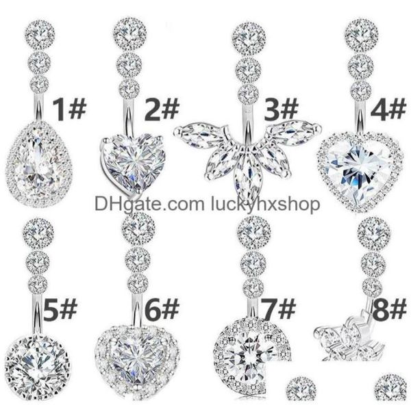 navel bell button rings crystal belly ring for woman piercing round heart zircon stud barbell stainless steel bar body jewelr8363213, Silver
navel bell button rings crystal belly ring for woman piercing round heart zircon stud barbell stainless steel bar body jewelr8363213, Silver