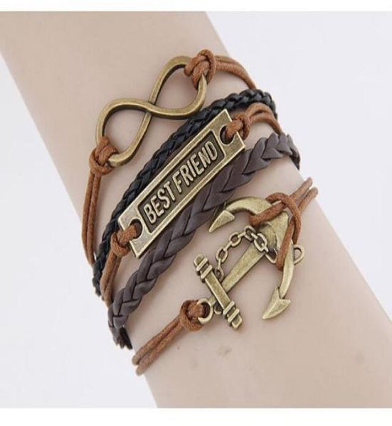 exaggerated punk temperament straps retro fashion anchor infinite friend braided bracelet hand woven bracelet whole f2502115, Golden;silver
exaggerated punk temperament straps retro fashion anchor infinite friend braided bracelet hand woven bracelet whole f2502115, Golden;silver