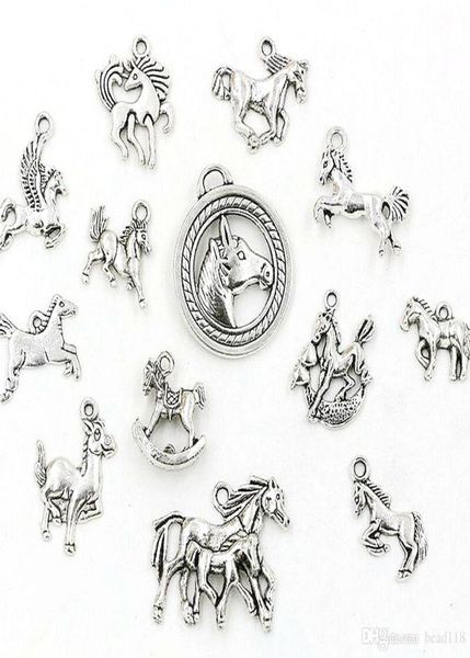 65pcs antique silver alloy mixed horse charms pendants for jewelry making necklace diy accessories2701863, Bronze;silver
65pcs antique silver alloy mixed horse charms pendants for jewelry making necklace diy accessories2701863, Bronze;silver