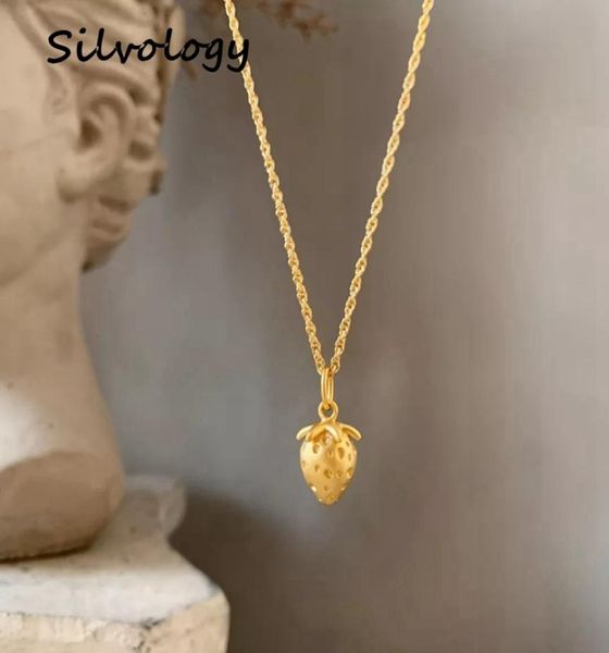 silvology 925 sterling silver solid strawberry pendant necklace double buckle chain womens necklace birthday jewelry q1541833
silvology 925 sterling silver solid strawberry pendant necklace double buckle chain womens necklace birthday jewelry q1541833
