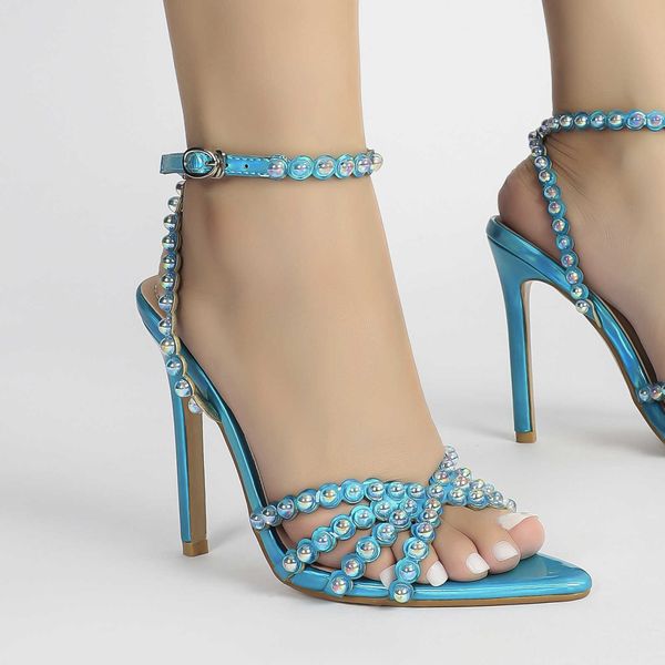 new black green 11cm thin pointed silk high heel sandals fish mouth summer rivet heels
new black green 11cm thin pointed silk high heel sandals fish mouth summer rivet heels