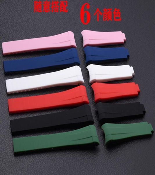 quality green black 20mm silicone rubber watchband watch band for role strap gmt oysterflex bracelet8180952, Black;brown
quality green black 20mm silicone rubber watchband watch band for role strap gmt oysterflex bracelet8180952, Black;brown