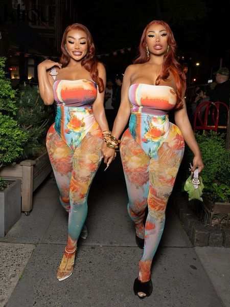 women's two piece pants kliou aesthetic print unique two piece set women stunning wrap chest cleavage bodysuitshigh waist skinny pant f, White
women's two piece pants kliou aesthetic print unique two piece set women stunning wrap chest cleavage bodysuitshigh waist skinny pant f, White
