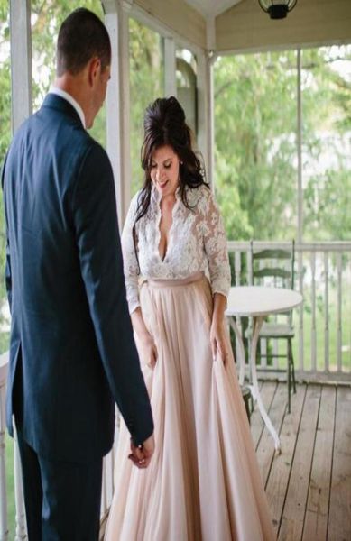 nude ivory deep vneck wedding dresses plus size illusion long sleeve empire waist beach wedding dress country bridal gowns custom5607047, White
nude ivory deep vneck wedding dresses plus size illusion long sleeve empire waist beach wedding dress country bridal gowns custom5607047, White