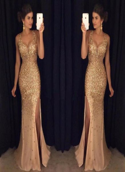 gold shinny prom dresses 2017 v neck cap sleeves beaded sequins crystal right side slit prom dresses formal party dresses7334856, Black
gold shinny prom dresses 2017 v neck cap sleeves beaded sequins crystal right side slit prom dresses formal party dresses7334856, Black