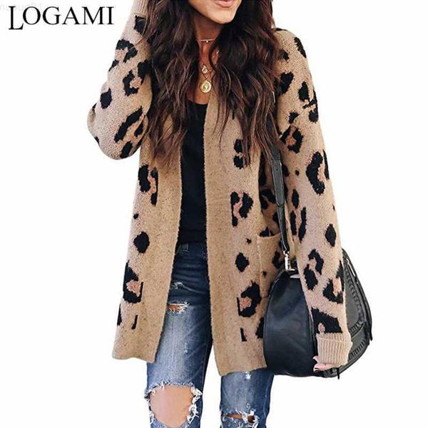 women's sweaters logami long leopard cardigan woman fall coat long sleeve pocket sweaters womens casual cardigans new l230718, White;black
women's sweaters logami long leopard cardigan woman fall coat long sleeve pocket sweaters womens casual cardigans new l230718, White;black
