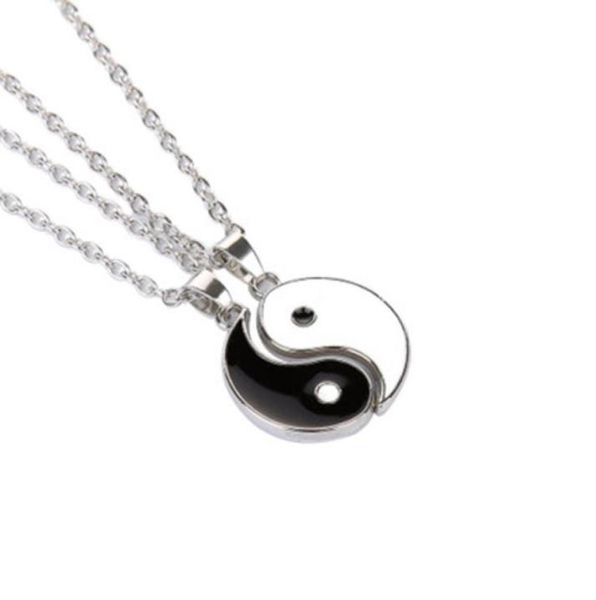 paired chain pendants for couples tai chi yin yang necklace for women leather pendants white black friendship couples necklaces2056271, Silver
paired chain pendants for couples tai chi yin yang necklace for women leather pendants white black friendship couples necklaces2056271, Silver