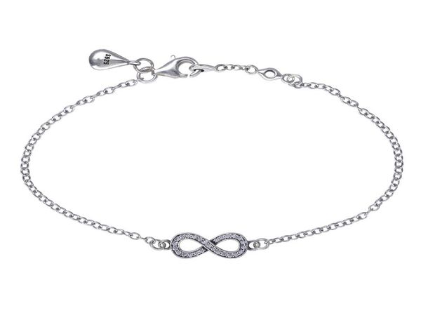 romantic 925 sterling silver infinity silver wedding bracelet with cz for women fine jewelry making whole1825823, Black
romantic 925 sterling silver infinity silver wedding bracelet with cz for women fine jewelry making whole1825823, Black