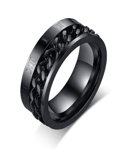 hiphop lucky spinner chain rings men accessories trending styles stainless steel anillo roman number party anel jewelry r3711170200, Silver
hiphop lucky spinner chain rings men accessories trending styles stainless steel anillo roman number party anel jewelry r3711170200, Silver