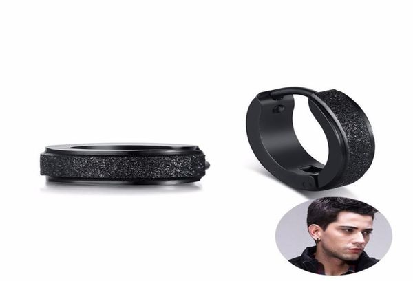 pair of black stainless steel hoop earrings for men small earings punk hip hop male women jewelry8527872, Golden;silver
pair of black stainless steel hoop earrings for men small earings punk hip hop male women jewelry8527872, Golden;silver