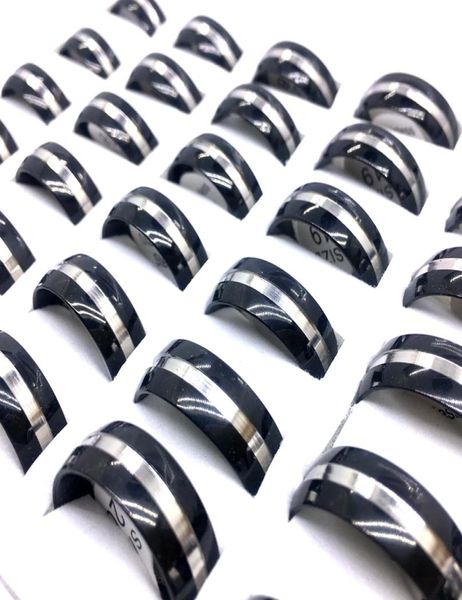 whole 36pcs black men039s women039s stainless steel band ring fashion jewelry party favor gifts finger rings mix styles1336092, Silver
whole 36pcs black men039s women039s stainless steel band ring fashion jewelry party favor gifts finger rings mix styles1336092, Silver