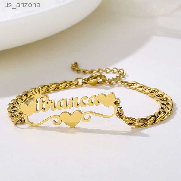 custom stainless steel men name bracelet personalized gold letters adjustable 5mm cuban chain engraved bracelet couple jewelry l230620, Golden;silver
custom stainless steel men name bracelet personalized gold letters adjustable 5mm cuban chain engraved bracelet couple jewelry l230620, Golden;silver