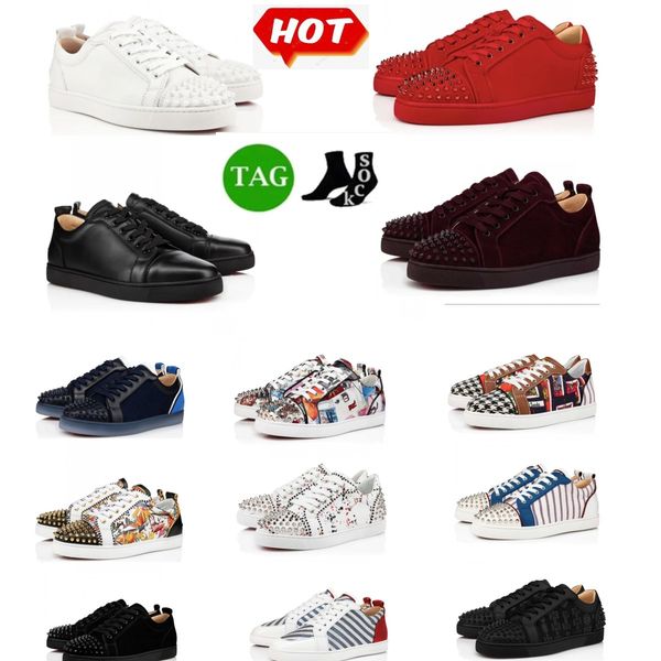 luxury designer casual shoes red sole trainers low outdoor sneakers flat spikes shoes black suede designed silver spikes size eu35-46
luxury designer casual shoes red sole trainers low outdoor sneakers flat spikes shoes black suede designed silver spikes size eu35-46