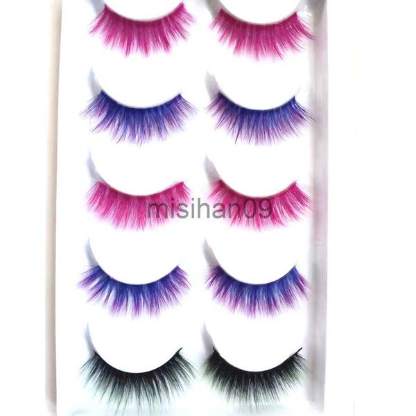 false eyelashes new 5 pairs 3d colored faux mink eyelash red yellow green purple colorful fluffy high volume makeup beauty rainbow lashes j2
false eyelashes new 5 pairs 3d colored faux mink eyelash red yellow green purple colorful fluffy high volume makeup beauty rainbow lashes j2