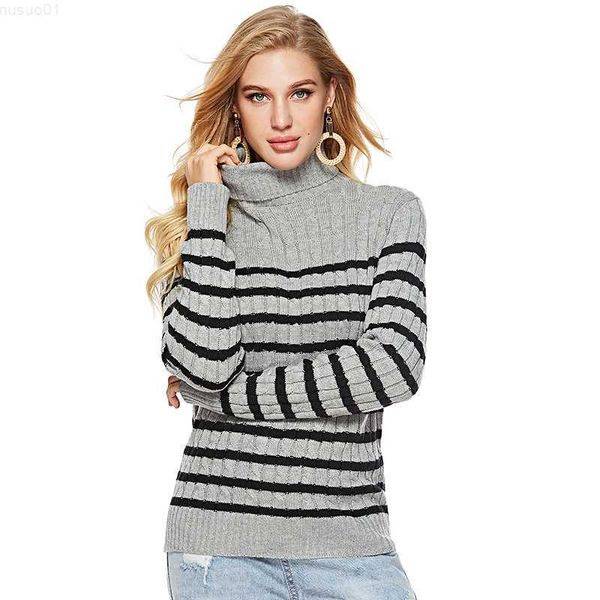 women's sweaters womens stripe turtleneck sweater autumn winter female long sleeve high collar knitted pullover shirts ladies jumper l, White;black
women's sweaters womens stripe turtleneck sweater autumn winter female long sleeve high collar knitted pullover shirts ladies jumper l, White;black