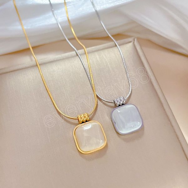cat's eye stone minimalist square pendant necklace furnace stainless steel necklace female ins collar chain, Silver
cat's eye stone minimalist square pendant necklace furnace stainless steel necklace female ins collar chain, Silver
