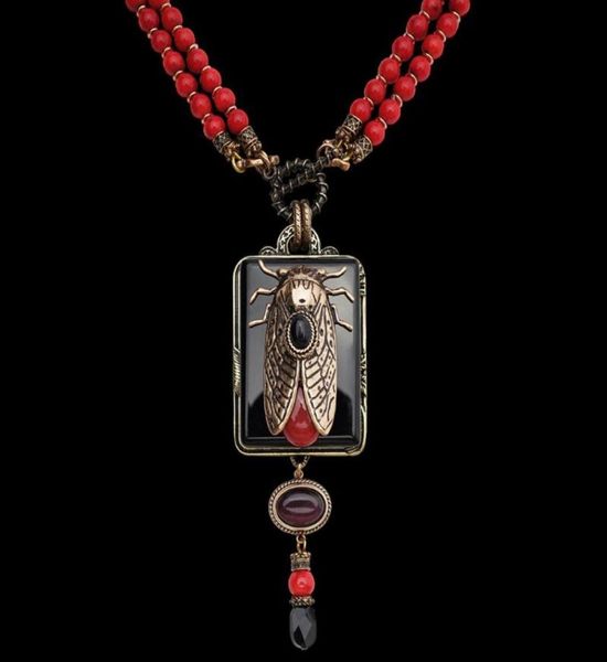 pendant necklaces amorita boutique vintage design cicada keratoisis natural red sea bamboo beads agate necklace6943375, Silver
pendant necklaces amorita boutique vintage design cicada keratoisis natural red sea bamboo beads agate necklace6943375, Silver