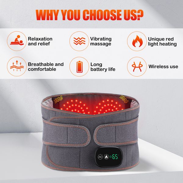 other massage items infrared heating waist massager electric belt vibration usb charge red light compress lumbar back support brace pain rel
other massage items infrared heating waist massager electric belt vibration usb charge red light compress lumbar back support brace pain rel