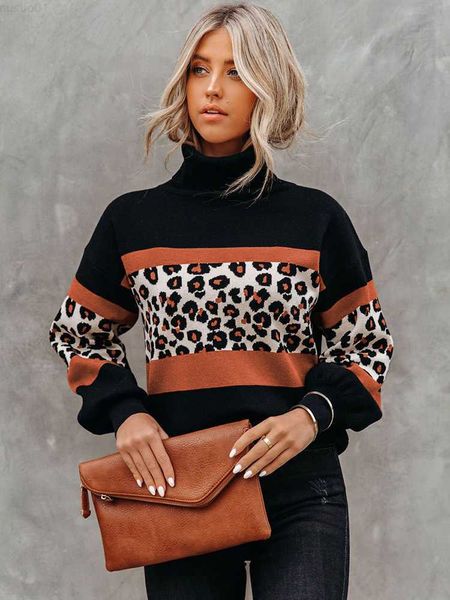 women's sweaters fitshinling leopard womens turtleneck sweater pullover knit winter long sleeve patchwork vintage jumper 2022 new in p, White;black
women's sweaters fitshinling leopard womens turtleneck sweater pullover knit winter long sleeve patchwork vintage jumper 2022 new in p, White;black