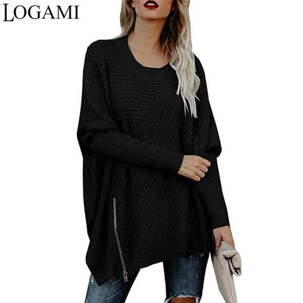 women's sweaters logami womens sweaters 2018 winter autumn knitted womens jumpers irregular loose casual pullovers l230718, White;black
women's sweaters logami womens sweaters 2018 winter autumn knitted womens jumpers irregular loose casual pullovers l230718, White;black