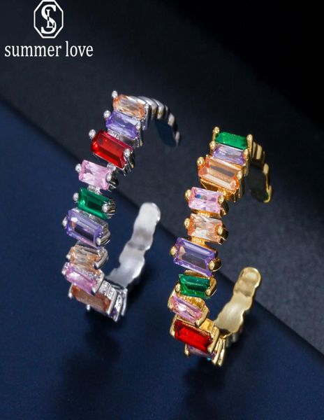 baguette cz rainbow open cuff rings exquisite colorful irregular cubic zircon finger rings engagement wedding ring party jewelry g4735333, Silver
baguette cz rainbow open cuff rings exquisite colorful irregular cubic zircon finger rings engagement wedding ring party jewelry g4735333, Silver