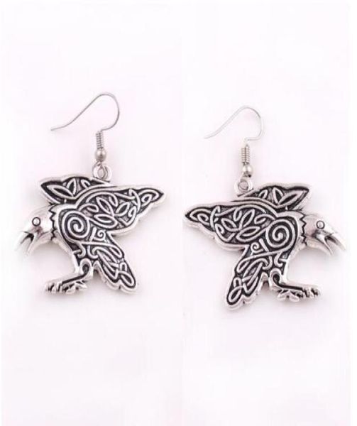 hy095 nordic viking vintage raven earrings talisman animals charm necklaces crow amulet pendant earrings with spirals accessories 2277275, Silver
hy095 nordic viking vintage raven earrings talisman animals charm necklaces crow amulet pendant earrings with spirals accessories 2277275, Silver