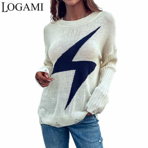 women's sweaters logami sweater women's round neck ripped knitted sweater autumn spring pullover l230718, White;black
women's sweaters logami sweater women's round neck ripped knitted sweater autumn spring pullover l230718, White;black