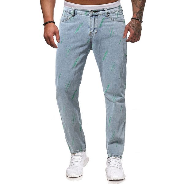 men's jeans spring and fall matching color midwaist zipper hole slim motorcycle mens 230718, Blue
men's jeans spring and fall matching color midwaist zipper hole slim motorcycle mens 230718, Blue