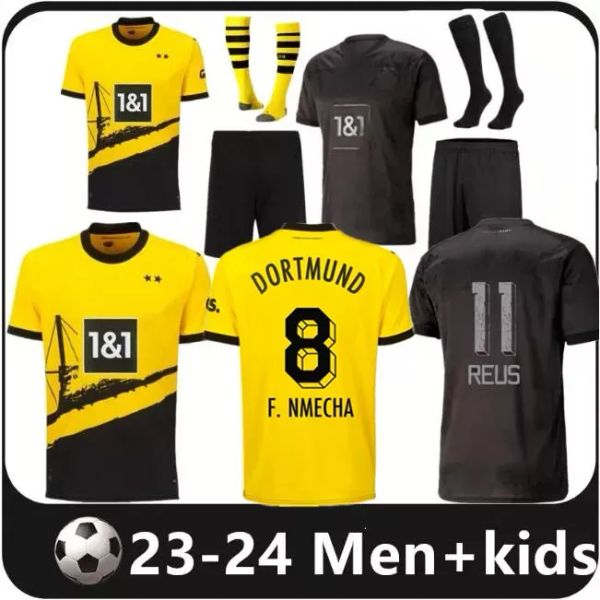 23 24 110th soccer jerseys f.nmecha kamara 2023 2024 black football shirt reus bellingham hummels reyna brandt men kids kit maillot de foot, Black;yellow
23 24 110th soccer jerseys f.nmecha kamara 2023 2024 black football shirt reus bellingham hummels reyna brandt men kids kit maillot de foot, Black;yellow