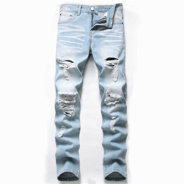 autumn new fashion retro hole jeans men pants cotton denim trouser male plus size dropshipping x0621czl, Blue
autumn new fashion retro hole jeans men pants cotton denim trouser male plus size dropshipping x0621czl, Blue
