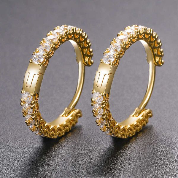 creative circular earrings with diamond earrings hip-hop style high-end earrings, Silver
creative circular earrings with diamond earrings hip-hop style high-end earrings, Silver