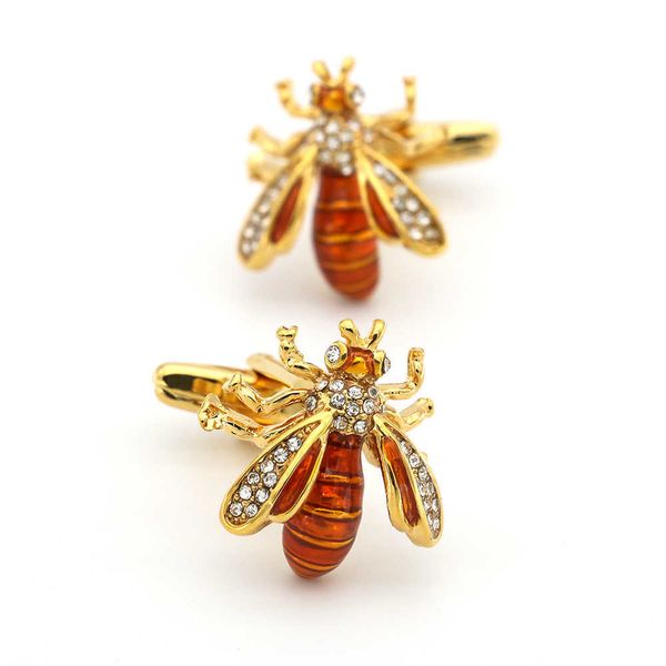 cuff links igame wasp cufflinks golden color novelty bee design cute crystal insect series quality brass material hkd230718, Silver
cuff links igame wasp cufflinks golden color novelty bee design cute crystal insect series quality brass material hkd230718, Silver