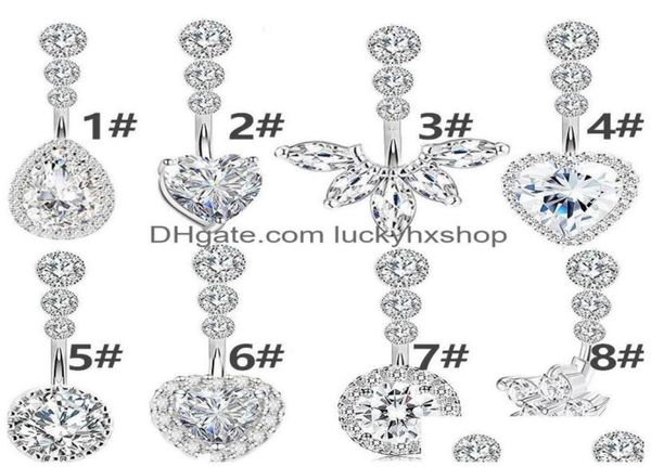 navel bell button rings crystal belly ring for woman piercing round heart zircon stud barbell stainless steel bar body jewelr9007346, Silver
navel bell button rings crystal belly ring for woman piercing round heart zircon stud barbell stainless steel bar body jewelr9007346, Silver