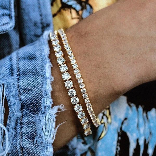 women's bracelet hande wedding jewerly hip hop trendy aaa+ cubic zirconia crystal chain crystal round tennis bracelets, White
women's bracelet hande wedding jewerly hip hop trendy aaa+ cubic zirconia crystal chain crystal round tennis bracelets, White