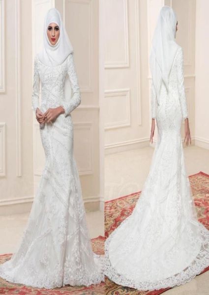 2017 white muslim wedding dresses high neckline long sleeves bridal gowns with beaded applique mermaid style custom made wedding g3484945
2017 white muslim wedding dresses high neckline long sleeves bridal gowns with beaded applique mermaid style custom made wedding g3484945