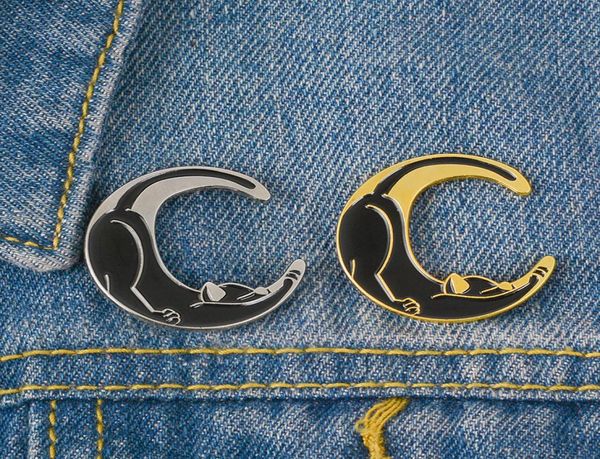 cat enamel pin black animal brooch moon cartoon gold silver lapel denim badge jewelry stretching sleepy gift for boys and girls1104929, Gray
cat enamel pin black animal brooch moon cartoon gold silver lapel denim badge jewelry stretching sleepy gift for boys and girls1104929, Gray