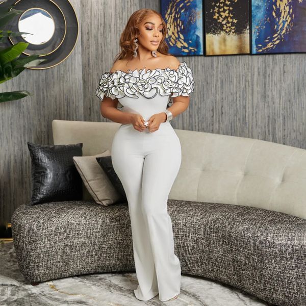 women's jumpsuits rompers elegant women jumpsuits off shoulder ruffles slim bodycon wide leg pants jumpers romers 230717, Black;white
women's jumpsuits rompers elegant women jumpsuits off shoulder ruffles slim bodycon wide leg pants jumpers romers 230717, Black;white