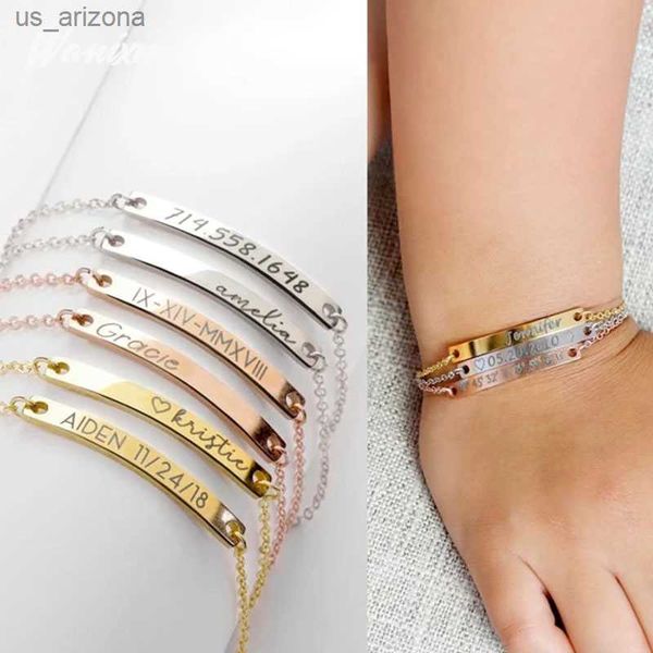 custom engrave date name baby bracelet stainless steel adjustable id letter children kids bracelet jewelry personalized gifts l230620, Golden;silver
custom engrave date name baby bracelet stainless steel adjustable id letter children kids bracelet jewelry personalized gifts l230620, Golden;silver
