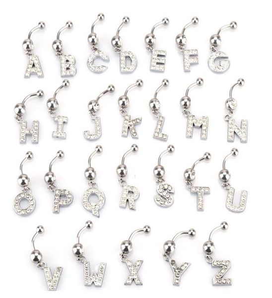 26 letter a to m style charming body piercing crystal rhinestone inlaid navel belly button ring stainless steel jewelry5054971, Silver
26 letter a to m style charming body piercing crystal rhinestone inlaid navel belly button ring stainless steel jewelry5054971, Silver