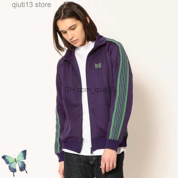 men's jackets purple needles jacket men women high street butterfly embroidery track jacket awge webbing coats t230718, Black;brown
men's jackets purple needles jacket men women high street butterfly embroidery track jacket awge webbing coats t230718, Black;brown