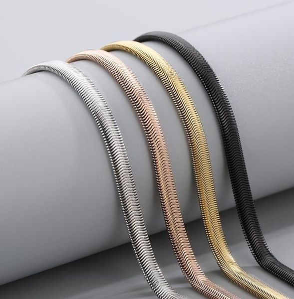 5mm wide 24 inch simple fashion flat chain necklace stainless steel jewelry for women mens silver/ gold/ rose gold/black1116801
5mm wide 24 inch simple fashion flat chain necklace stainless steel jewelry for women mens silver/ gold/ rose gold/black1116801