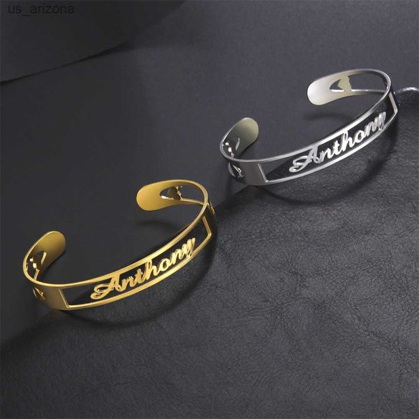 lemegeton fashion custom name bracelet bangle stainless steel personalized bracelet for women jewelry valentins day gift l230620, Golden;silver
lemegeton fashion custom name bracelet bangle stainless steel personalized bracelet for women jewelry valentins day gift l230620, Golden;silver