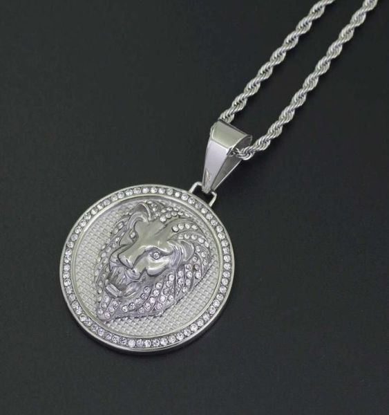 fashion lion head diamonds pendant necklaces for men western animal luxury necklace stainless steel cuban chain round dog tag jew5809013, Silver
fashion lion head diamonds pendant necklaces for men western animal luxury necklace stainless steel cuban chain round dog tag jew5809013, Silver